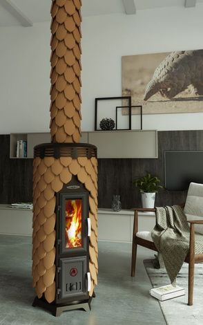 Отопительная печь TMF Сента Панголина шамот-терракота в Кунгуре