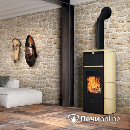 Печь-камин Edilkamin Flamma 24 kw V.C. Pergamena с Т/О в Кунгуре