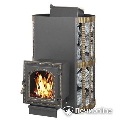 Дровяная банная печь Везувий Скиф с закрытой каменкой (270) в Кунгуре