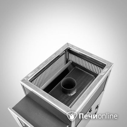 Дровяная банная печь Радуга ПБ-21 (встроенный теплообменник) 6 мм прочистная дверца в Кунгуре