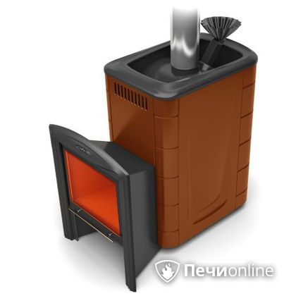 Дровяная банная печь TMF Гейзер 2014 Carbon Витра терракота в Кунгуре