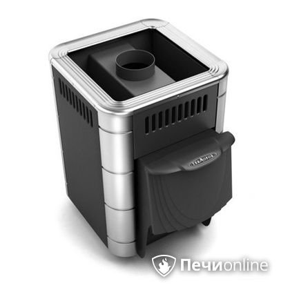 Дровяная банная печь TMF Оса Inox дверь антрацит короткий канал антрацит в Кунгуре