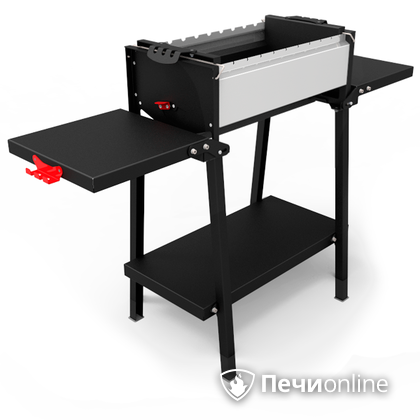 Мангал Grillver Крафтикс Сильвер на подставке в Кунгуре