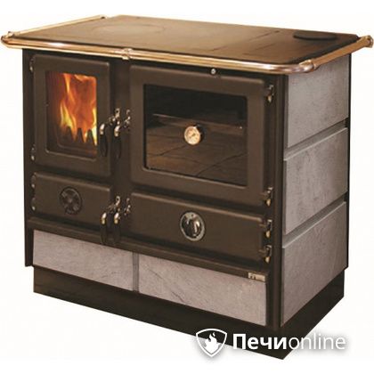 Отопительно-варочная печь MBS Thermo Magnum Stone R с теплообменником и духовым шкафом в Кунгуре